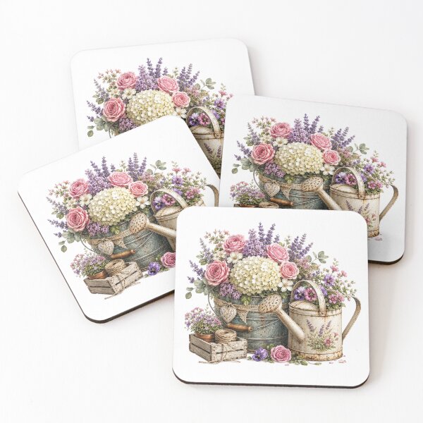 Item preview, Vintage Cottagecore Garden Flowers Watercolor designed and sold by PetalGarden.