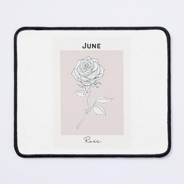 Item preview, White Rose June Birth Flower Pretty Illustration designed and sold by winterpumpkin.