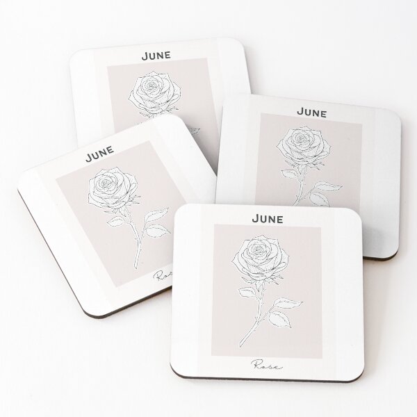 Item preview, White Rose June Birth Flower Pretty Illustration designed and sold by winterpumpkin.