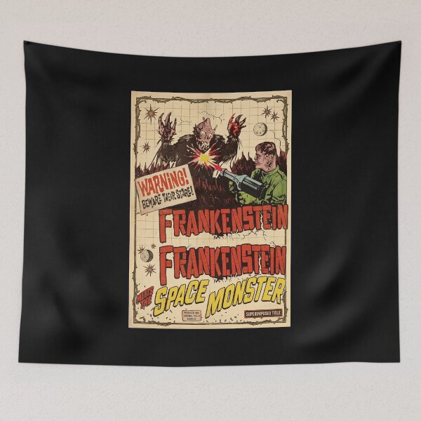Item preview, Warning Beware Stare Vintage Monster Sci-Fi designed and sold by Sugengthecraftd.