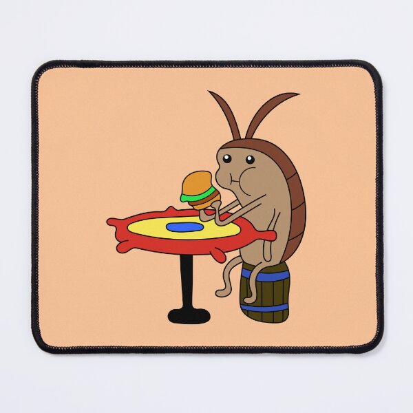 Item preview, SpongeBob SquarePants Cockroach eating a Krabby Patty designed and sold by DibujandoPorfa.