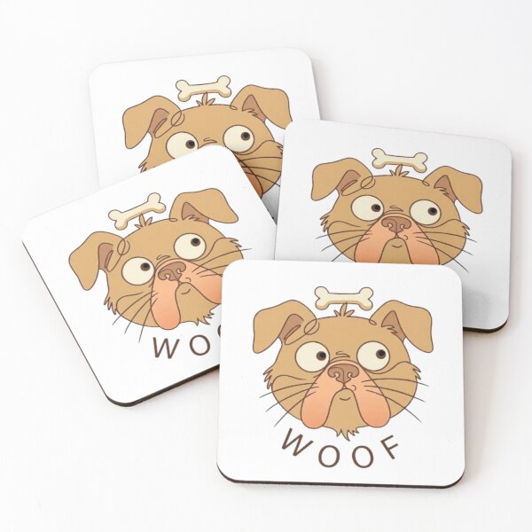 Item preview, Cute Woof Dog Doodle With Bone designed and sold by Northern Glow Art.