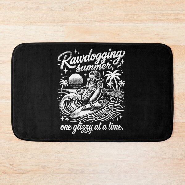 Item preview, Rawdogging Summer One Glizzy At A Time Funny Hot Dog Surfing Beach Vibes Tee designed and sold by graphixpolash.