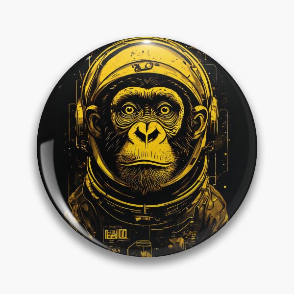 Item preview, lone space monkey designed and sold by aliraweb.