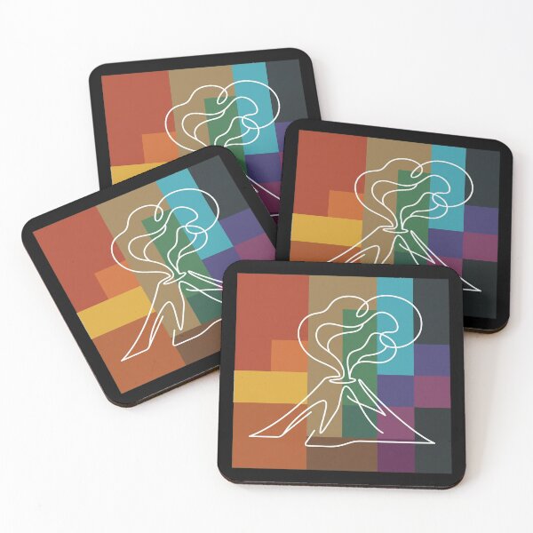 Item preview, Modern Minimalist Agayu Nine Colors Volcano Art designed and sold by DuckOddity.