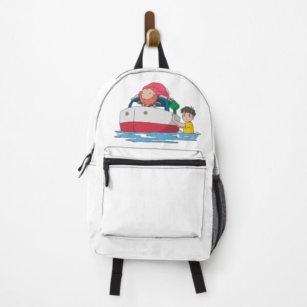 Item preview, Ponyo Sosuke Cute Boat Flood Illustration designed and sold by Iska-Designs.