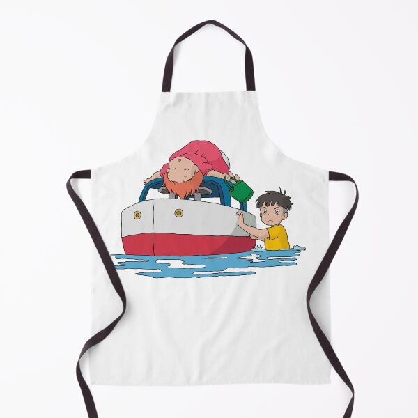 Item preview, Ponyo Sosuke Cute Boat Flood Illustration designed and sold by Iska-Designs.