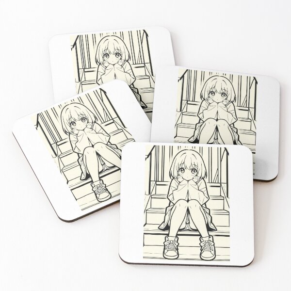 Item preview, Art - Character Anime Sitting Anime Style designed and sold by AnimeShin.