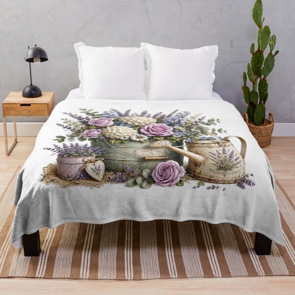 Item preview, Lavender Rose Garden Watercolor designed and sold by PetalGarden.