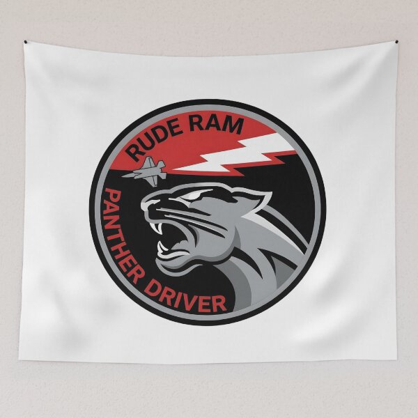 Item preview, US Air Force F-35 "Rude Ram Panther Driver" Insignia designed and sold by CharlieDesings.