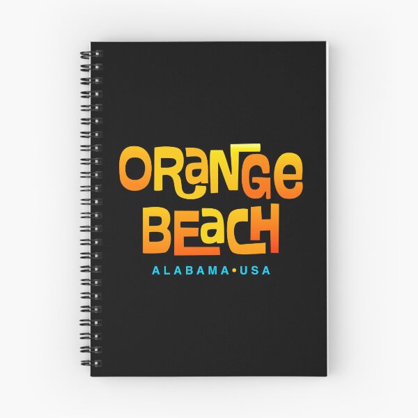 Item preview, Orange Beach Alabama Mid-Century Typographic Design designed and sold by Futurebeachbum.