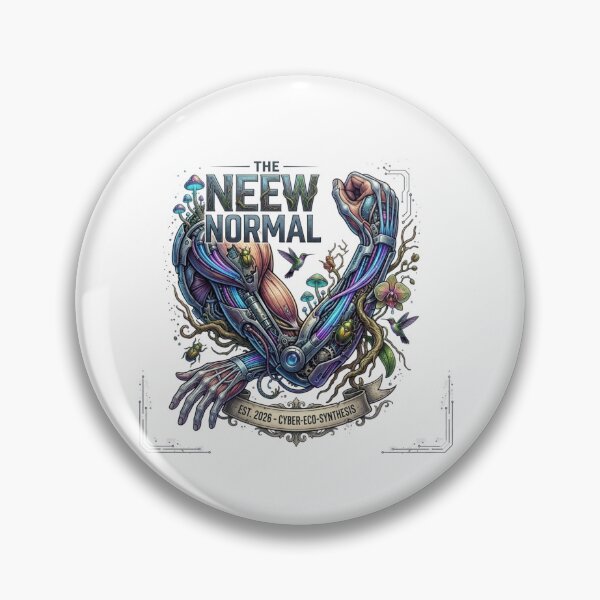 Item preview, The New Normal Cyber Eco Synthesis Cyberpunk Biotech Art designed and sold by GraphixByHub.