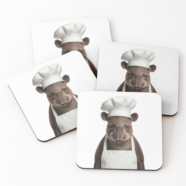 Item preview, Funny Tapir Chef Realistic Animal Cooking Humor Art designed and sold by LazyOwlStore.