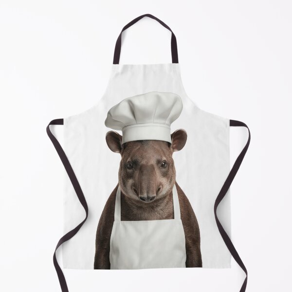 Item preview, Funny Tapir Chef Realistic Animal Cooking Humor Art designed and sold by LazyOwlStore.