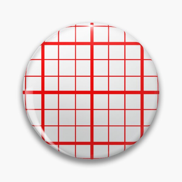 Item preview, Red On White Grid Windowpane Check Design  designed and sold by PatternTitan.