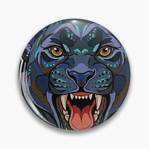 Item preview, Neon Cyan Electric Panther Tattoo T-Shirt designed and sold by rygenr8.
