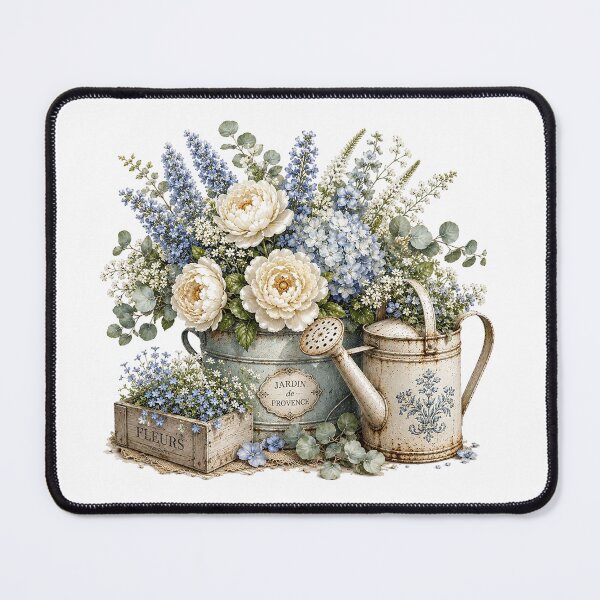 Item preview, Vintage Garden Watering Can Watercolor Art designed and sold by PetalGarden.