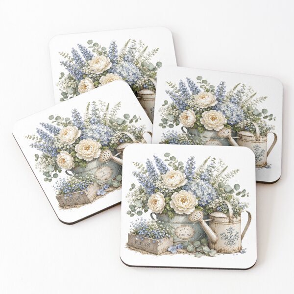 Item preview, Vintage Garden Watering Can Watercolor Art designed and sold by PetalGarden.