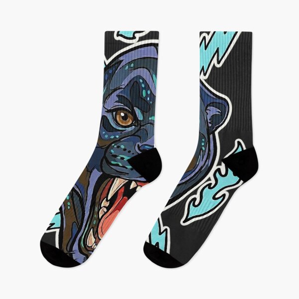 Item preview, Neon Cyan Electric Panther Tattoo T-Shirt designed and sold by rygenr8.