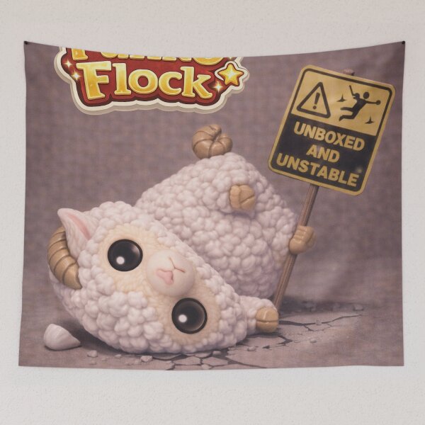 Item preview, Unboxed and Unstable Sheep | Funko Flock Parody designed and sold by Thpoar.
