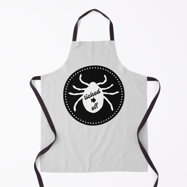 Item preview, Ticked Off, Funny Tick Bug Pest Control - Black Circle White Print designed and sold by tumbleweedphoto.