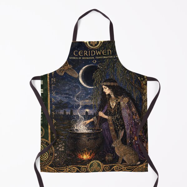 Item preview, The Celtic Tree Calendar V: Ceridwen and the Willow | Celtic Goddess Sacred Tree Art designed and sold by Stoneflower-Art.
