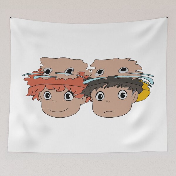 Item preview, Ponyo Sosuke Cute Underwater Illustration designed and sold by Iska-Designs.