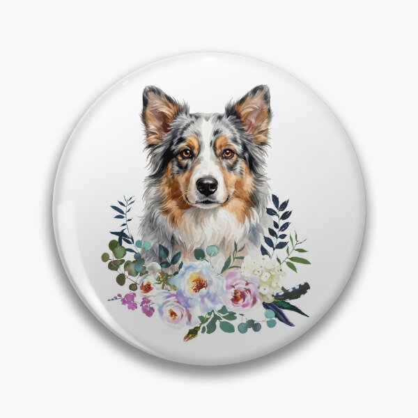 Item preview, Watercolor Australian Shepherd designed and sold by Liededrom..