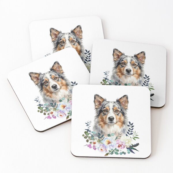 Item preview, Watercolor Australian Shepherd designed and sold by Liededrom..