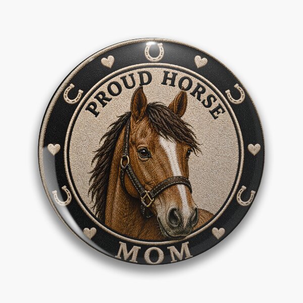 Item preview, Proud Horse Mom - Cute Horse Lover Gift designed and sold by MidNiteFB.