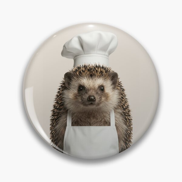 Item preview, Funny Hedgehog Chef Realistic Animal Cooking Humor Art designed and sold by LazyOwlStore.