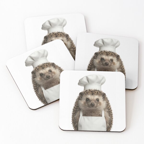 Item preview, Funny Hedgehog Chef Realistic Animal Cooking Humor Art designed and sold by LazyOwlStore.