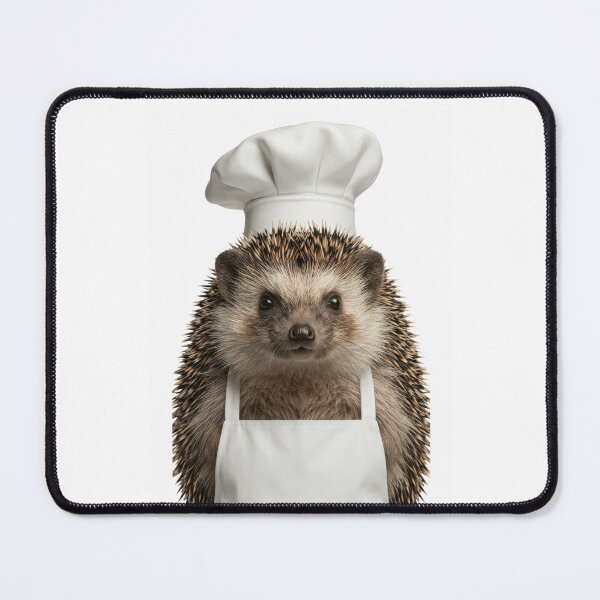 Item preview, Funny Hedgehog Chef Realistic Animal Cooking Humor Art designed and sold by LazyOwlStore.