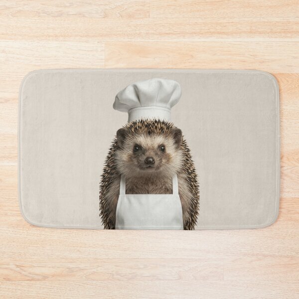 Item preview, Funny Hedgehog Chef Realistic Animal Cooking Humor Art designed and sold by LazyOwlStore.