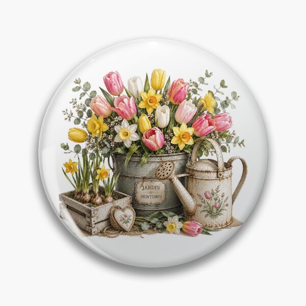 Item preview, Spring Garden Watercolor Bouquet designed and sold by PetalGarden.