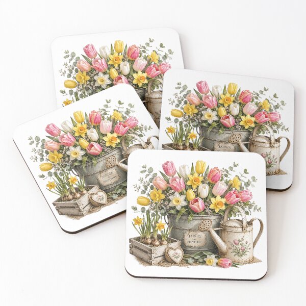Item preview, Spring Garden Watercolor Bouquet designed and sold by PetalGarden.