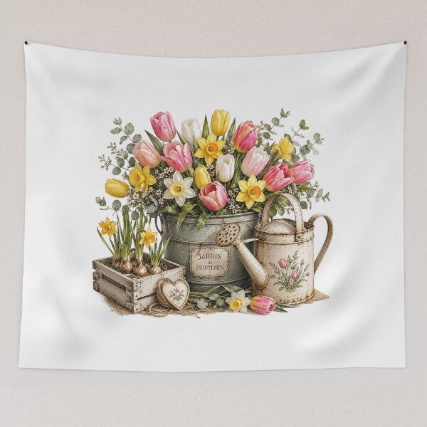 Item preview, Spring Garden Watercolor Bouquet designed and sold by PetalGarden.