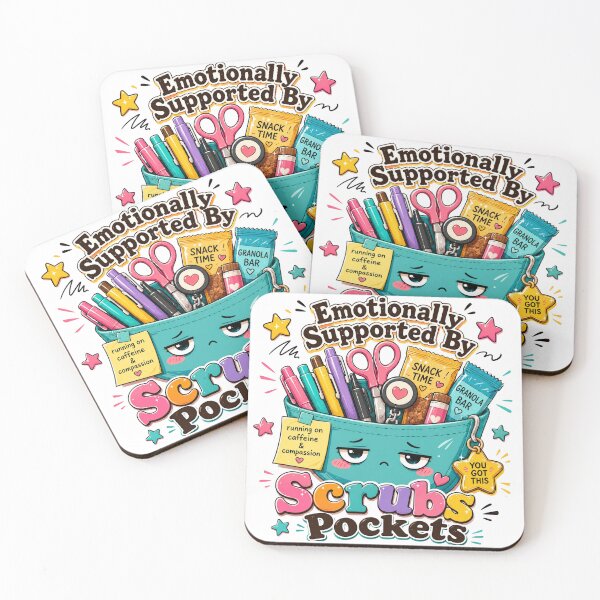 Item preview, Emotionally Supported By Scrub Pockets designed and sold by StillWildink.