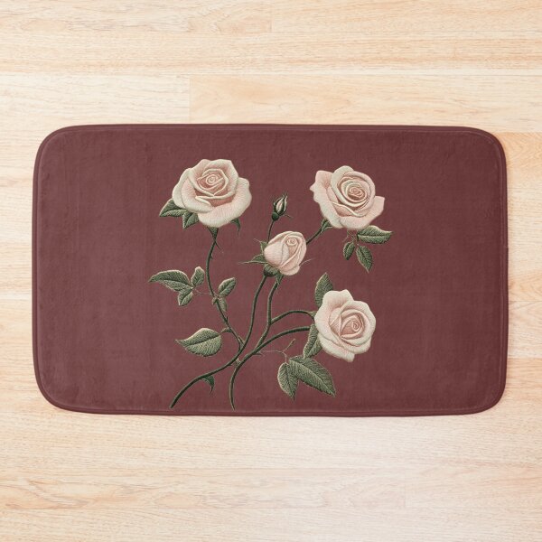 Item preview, Embroidered Blush Rose Bouquet designed and sold by MegaNovaArt.