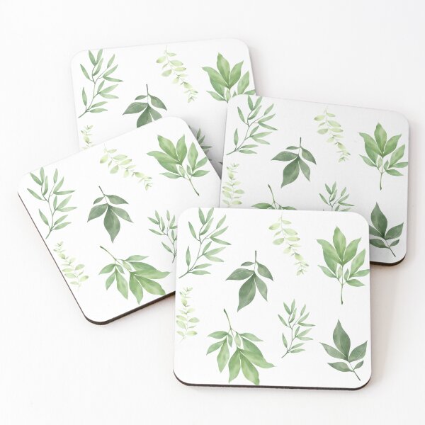 Item preview, Leaf pattern on white designed and sold by EnvyExpressions.