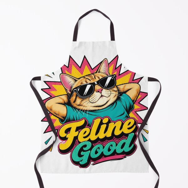 Item preview, Feline Good Funny Cool Cat Sunglasses Pop Art Cat Lover T-Shirt designed and sold by Five Reasons Designs.