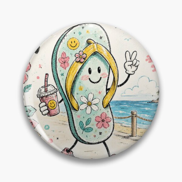 Item preview, FlipFlop Doodle Summer Vibes designed and sold by konkapo00.