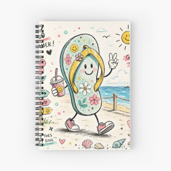 Item preview, FlipFlop Doodle Summer Vibes designed and sold by konkapo00.