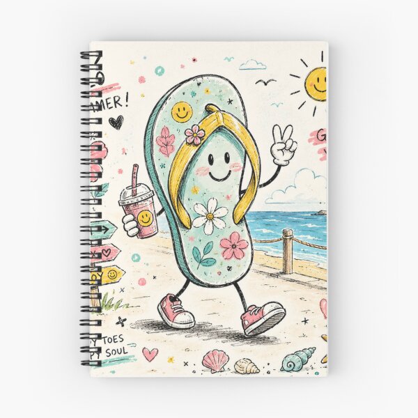 Item preview, FlipFlop Doodle Summer Vibes designed and sold by konkapo00.