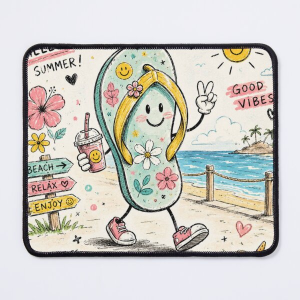 Item preview, FlipFlop Doodle Summer Vibes designed and sold by konkapo00.