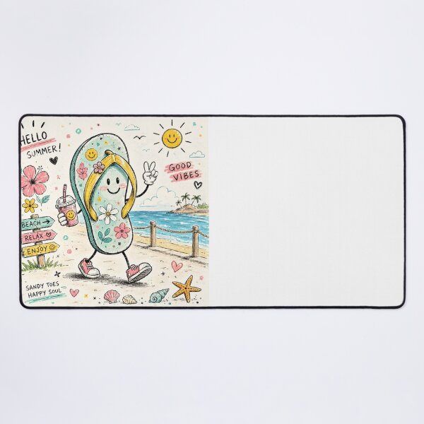 Item preview, FlipFlop Doodle Summer Vibes designed and sold by konkapo00.