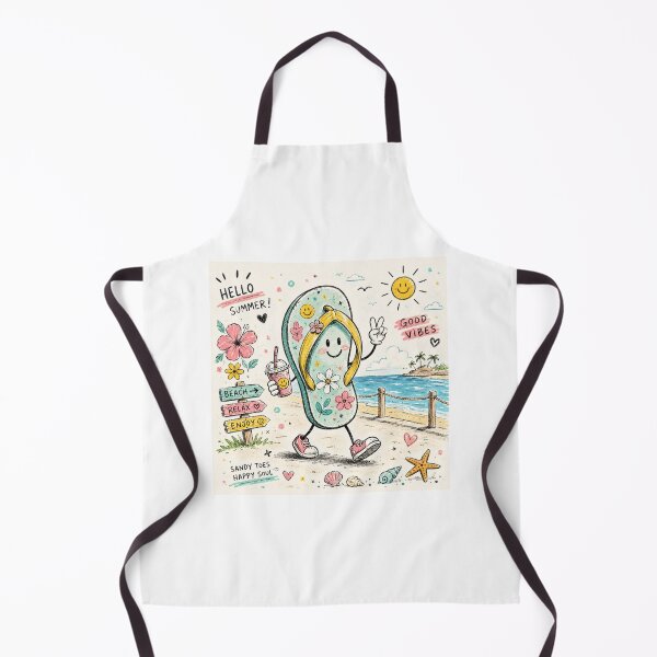 Item preview, FlipFlop Doodle Summer Vibes designed and sold by konkapo00.