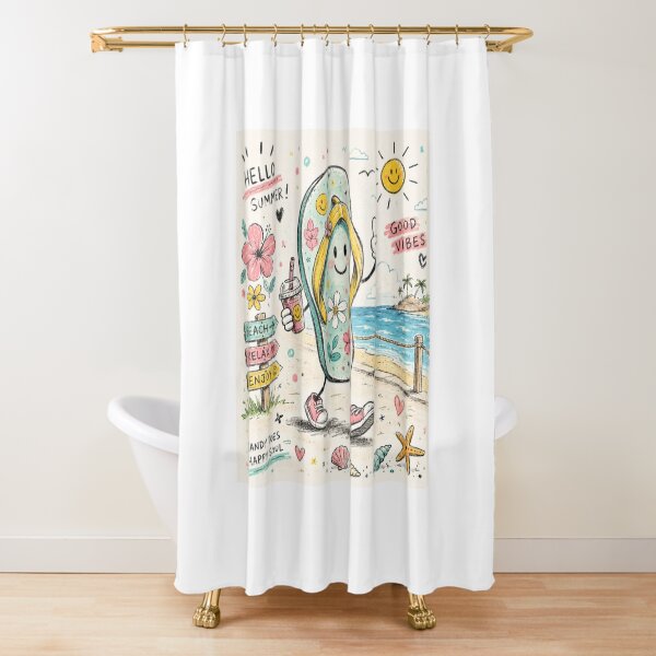 Item preview, FlipFlop Doodle Summer Vibes designed and sold by konkapo00.