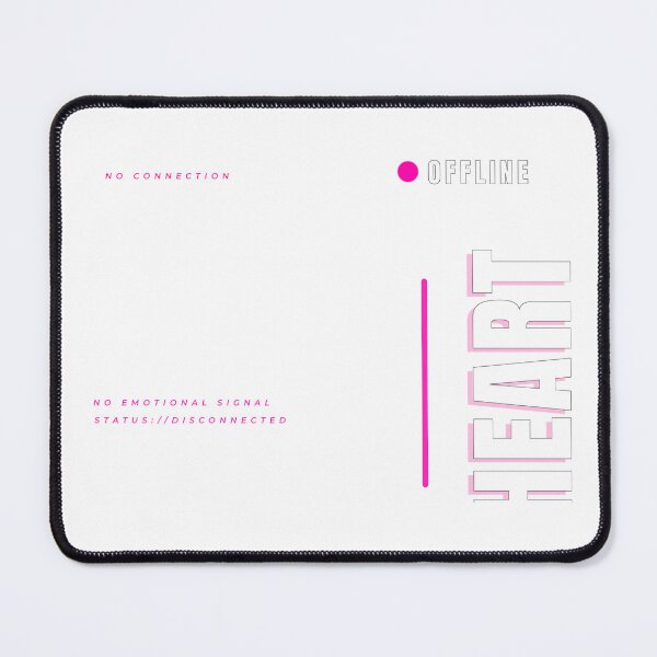 Item preview, OFFLINE HEART Futuristic Typography designed and sold by HeartAndArtShop.