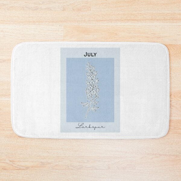Item preview, Blue Larkspur July Birth Flower Pretty Illustration designed and sold by winterpumpkin.